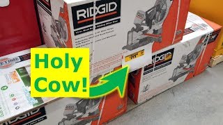 Home Depot is Insane Rigid Chop Saw Massive Tool Discount [upl. by Aenert]