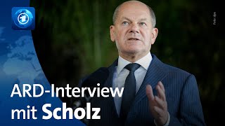 Bundeskanzler Scholz im ARDInterview [upl. by Akired]