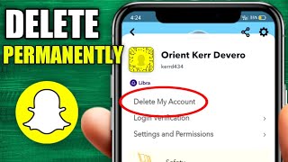 How to DELETE SnapChat Account 2024 [upl. by Neraj292]