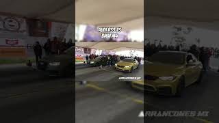 Audi RS3 vs BMW M4 arrancones [upl. by Divan]