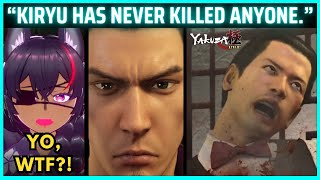 Kiryu Has Never Killed Anyone  Yakuza Kiwami VTuber Reacts  HKSFMinerva Clips [upl. by Nomzzaj]