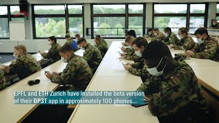 Testing the DP3T app with 100 Swiss army soldiers [upl. by Elliven]