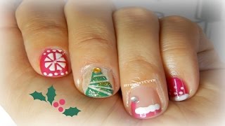 Tutorial Model Unghii  DIY Christmas Nail Arts [upl. by Veronika238]