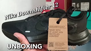 Nike Downshifter 12 unboxing before you buy nike nikerunning [upl. by Htiekram]