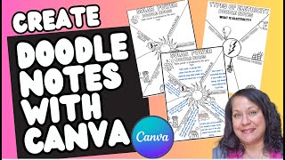 How To Make Doodle Notes for Students on Canva [upl. by Stelu]