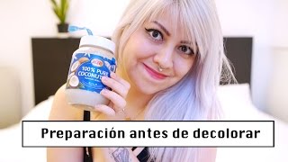 Como preparar el cabello para la decoloración  Como decolorar el cabello en casa en 4 pasos [upl. by Aniraad]