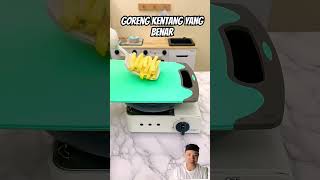 Goreng kentang talenan cat chefpuff pets whatshouldpuffdo funny funnycats potato fried [upl. by Woodie]