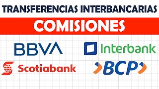 Transferir dinero de un banco a otro comisiones BBVA  BCP  Interbank  Scotiabank [upl. by Minoru162]