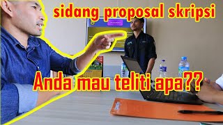 Dosen Milenial  Sidang Seminar Proposal Skripsi buka bukaan rahasia pertanyaan  Full Video [upl. by Engle]