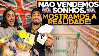 CUSTO DE VIDA EM LONDRES MOSTRAMOS TUDO NA PRÁTICA QUANTO GASTAMOS NO SUPERMERCADO Navibe [upl. by Eiznekam]