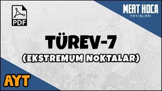 Türev7 Ekstremum Noktalar [upl. by Michaela]