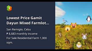 Lowest Price Gamit Dayun Mixed Farmlot Residential [upl. by Edalb]