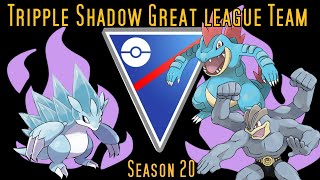 Best Tripple Shadow Team For The Great League  Season 20 [upl. by Thierry74]