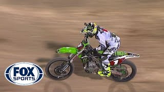 Ryan Villopoto Wins Finale  Las Vegas Supercross 2014 [upl. by Auqinat]