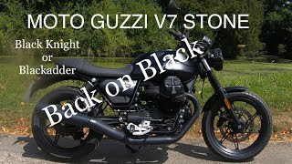 Moto Guzzi V7 Stone  Lasting Impressions Mototechniks  Black Knight or Blackadder [upl. by Adlig]