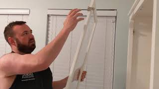 Ikea Hemnes Display Cabinet Door Assembly Hinge Instructions Close up walkthrough [upl. by Eendyc]