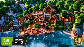 Huge Dream Lake House in Minecraft [upl. by Odelle]