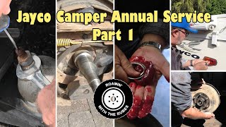 Jayco Camper Trailer DIY Annual Service PART 1 [upl. by Lienahs]