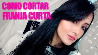 🌟COMO EU CORTO MINHA FRANJA LONGA OU CURTA DICAS [upl. by Scandura]