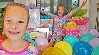 OLIVIAS 9th BIRTHDAY MORNING PRESENT OPENING 🎁 HAPPY BIRTHDAY [upl. by Hovey]