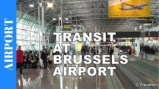 TRANSIT BRUSSELS Airport BRU  BrusselZaventem Airport BRU  Concourse A  Connection Flight [upl. by Ylim]