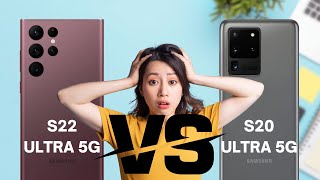 SAMSUNG GALAXY S22 ULTRA 5G VS SAMSUNG GALAXY S20 ULTRA 5G FULL COMPARISON [upl. by Novonod753]