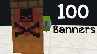 Minecraft  100 Banners [upl. by Suivatna]