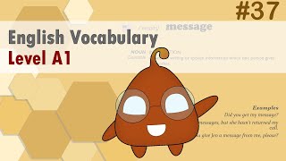 English Vocabulary Simplified A1 Level for Absolute Beginners 37 [upl. by Herby]