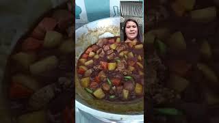 Afritadang baboy food shortsvideo lunch [upl. by Delmore]