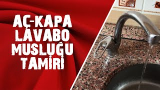 AçKapa Lavabo Bataryasının Tamiri  Aç Kapa Musluk Kartuş Değiştirme  Faucet Cartridge Replacement [upl. by Eltsirk]