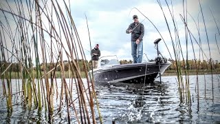 Bulrushes are a Hotbed for Largemouth Action in Fall  Chip Leer [upl. by Noyahs]