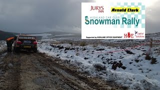 Arnold Clark Jurys Inn Snowman Rally 2016 Highlights [upl. by Ecnarwal]