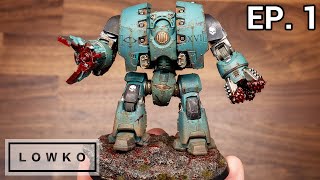 Painting the Warhammer 40k Sons of Horus Leviathan Siege Dreadnought with Lowko Ep 1 [upl. by O'Neil31]