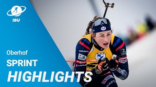 World Cup 2324 Oberhof Women Sprint Highlights [upl. by Annyahs]