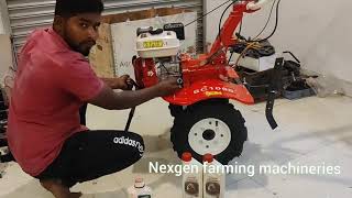 ITALY 7 HP POWER WEEDER UNBOXING AND FITTING amp STARTING  NexGen Farming Machineries  8712137637 [upl. by Tillford927]