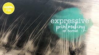 Reductive Monotype  Creating painterly prints at home  Beginners Printmaking [upl. by Marlen]