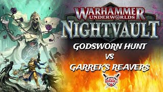 Warhammer Underworlds Nightvault  Godsworn Hunt vs Garreks Reavers [upl. by Rabush403]