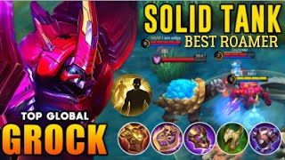 Grock Mlbb Solid TankBest Roamer in New Meta with Item Build grock grockgameplay grockmlbb [upl. by Neelhtac]