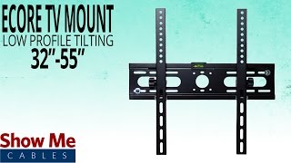 How To Hang The Ecore Low Profile TV Mount for 3255quot TVs  Install Made Easy [upl. by Eelame]