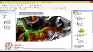 contour map 6  انشاء خريطة كنتورية عن طريق Surface TIN الطريقة الاولى [upl. by Augy]