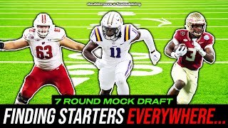 7 Round Dallas Cowboys Mock Draft  DoubleMove amp Footsdaking [upl. by Fruin265]