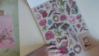 Supersnelle verjaardagskaart met het DIY paperblock Vintage roses van Studiolight [upl. by Mackler]