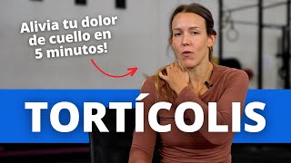 Técnica para aliviar tu dolor de cuello en 5 minutos  Para Tortícolis y dolor de cuello [upl. by Klemm]