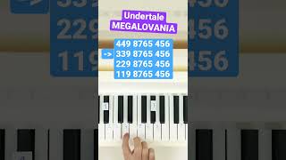 Megalovania  Undertale  How to play Piano tutorial [upl. by Nahguav]