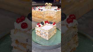 Torta millefoglie solo 4 ingredienti 🍰😋 ricette dolci [upl. by Attenahs789]