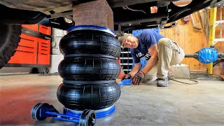 Quick Lift Air Bag Jack Test and 4x4 Tire Rotation [upl. by Camroc513]