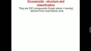 Eicosanoids  Structure and classification [upl. by Znieh]