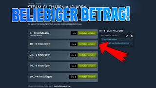 Steam Paysafecard Restguthaben aufladen  Beliebiges Steam Guthaben aufladen [upl. by Ner858]