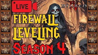 LIVE  Firewall Sorc Leveling LATE START Season 4 Diablo 4 [upl. by Ahtekahs68]