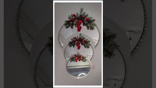 Hermosa decoración navideña con espejo diy navidad decoration manualidades [upl. by Errot]